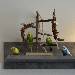Alle Vier am Spielplatz