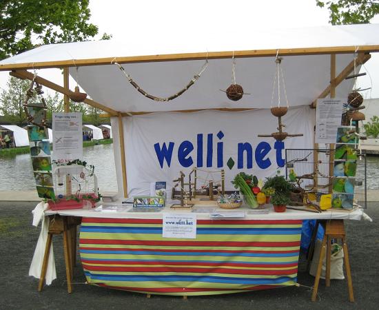 welli.net-Infostand im Tierheim Berlin
