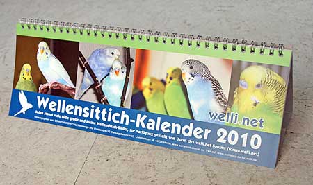 Wellensittich-Kalender 2010 ausgepackt