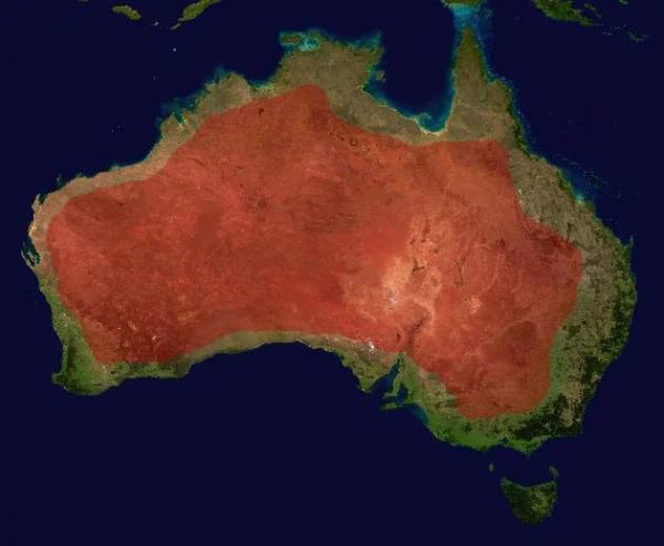 Verbreitung Wellensittiche in Australien