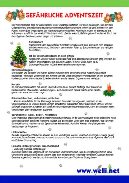 Gefährliche Adventszeit - Flyer